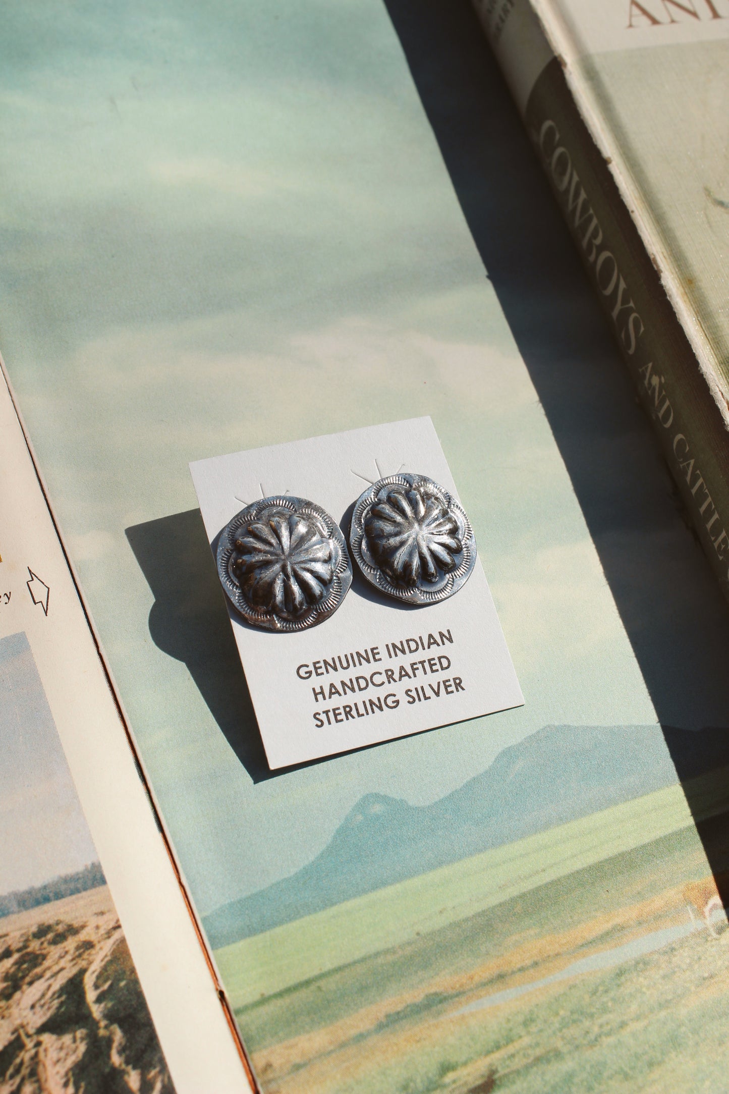 Concho Stud Earrings