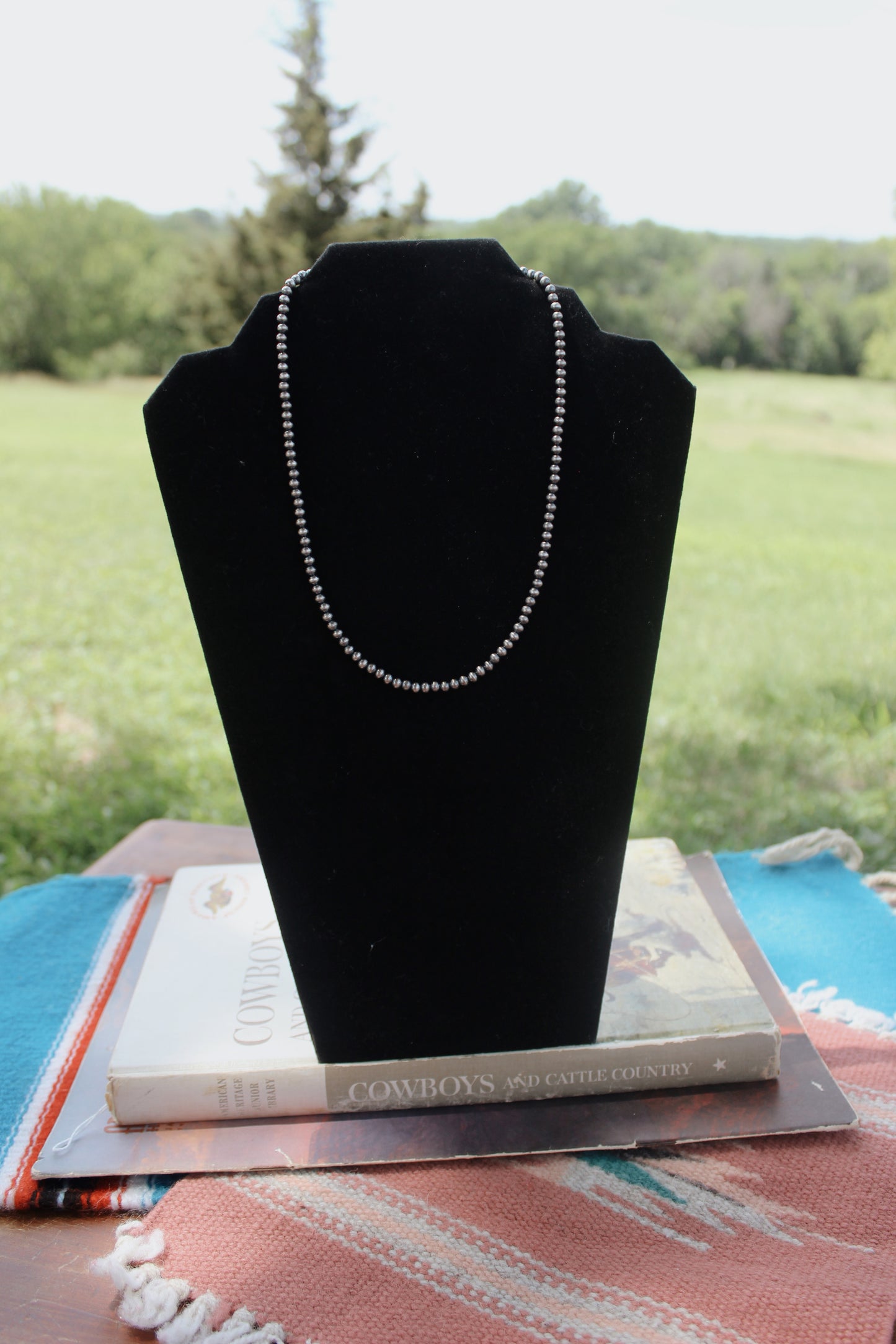 18" 4mm Sterling Silver Pearl Necklace