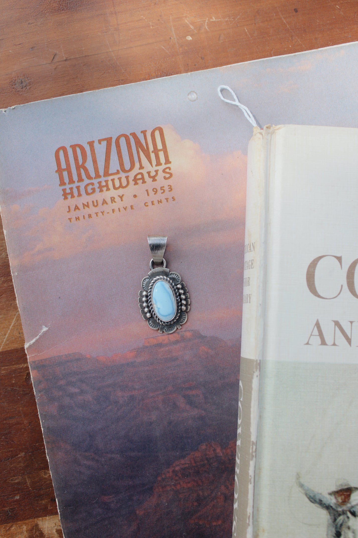 Native Made Golden Hills Turquoise Pendant