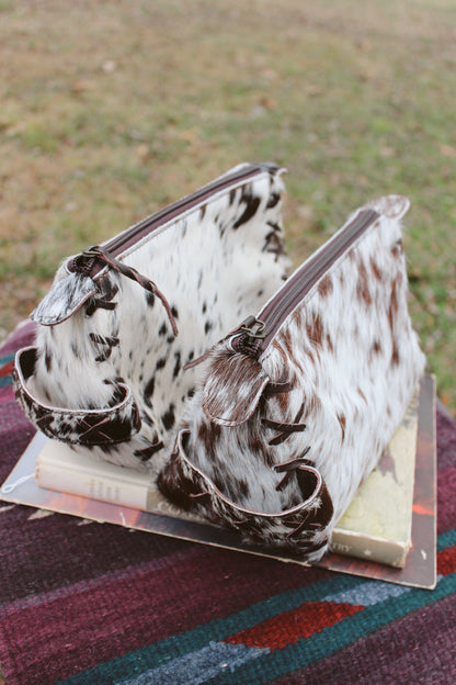 Cowhide Makeup Bags