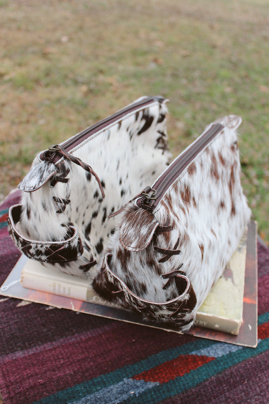 Cowhide Makeup Bags