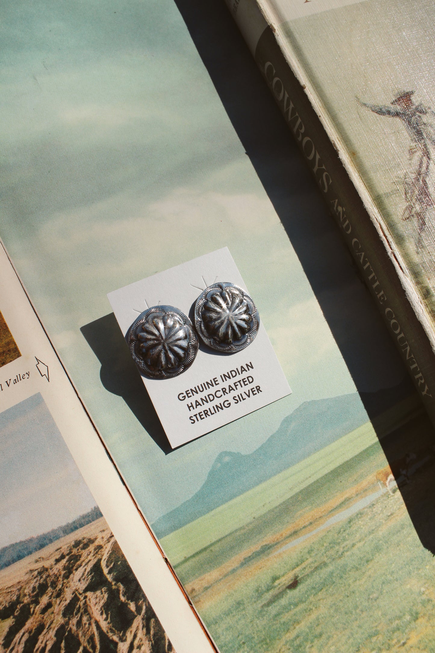 Concho Stud Earrings