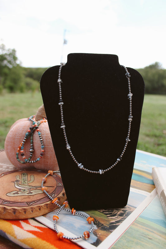 White Buffalo Pearl Necklace