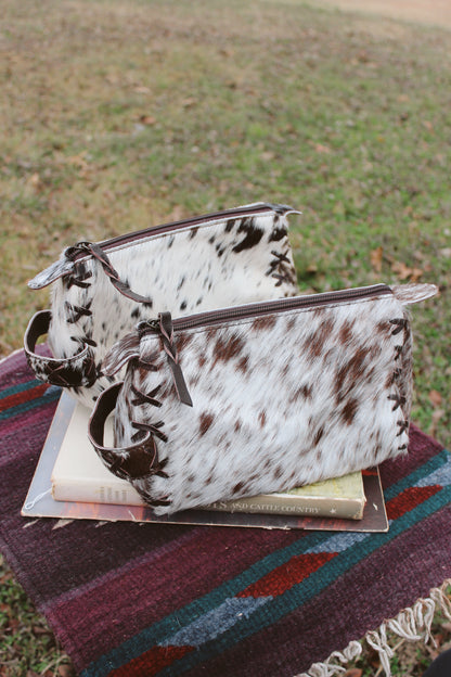 Cowhide Makeup Bags