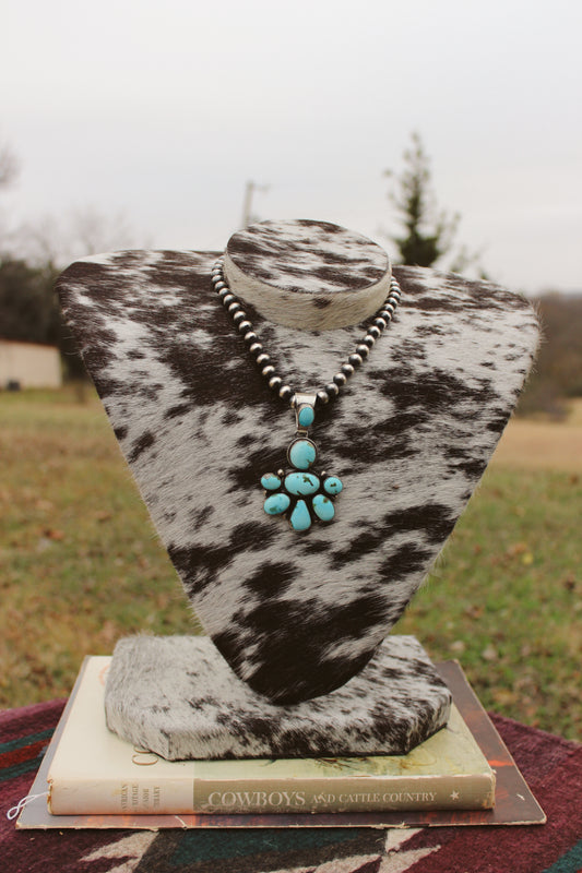 Kingman Cluster Pendant By Kathleen Chavez