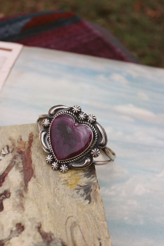 Purple Spiny Oyster Cuff Native Made