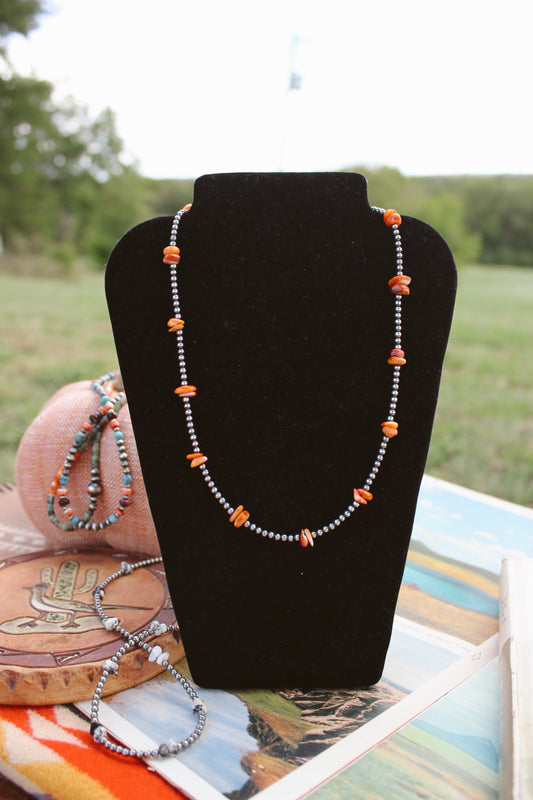 Spiny Oyster Pearl Necklace